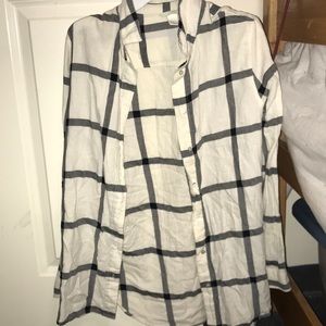 Black and White Button Down